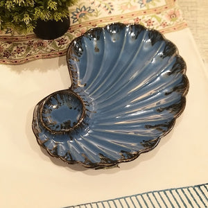 Ceramic Platter Shell (Navy)