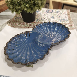 Ceramic Platter Shell (Navy/Double)
