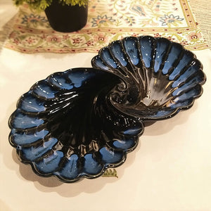 Ceramic Platter Shell (Navy-Black/Double)
