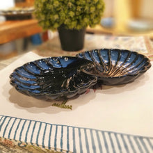 Load image into Gallery viewer, Ceramic Platter Shell (Navy-Black/Double)