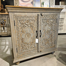 Load image into Gallery viewer, Carved Wooden Cabinet
