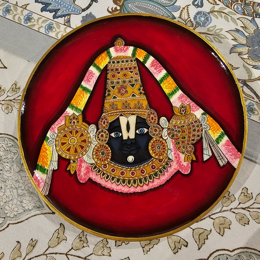 Hand-Painted Wooden Wall Plate (10in)