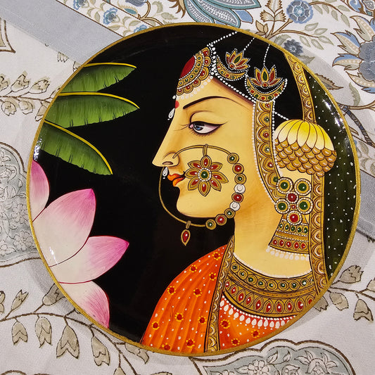 Hand-Painted Wooden Wall Plate (10in)