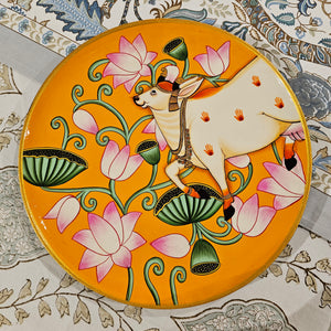 Hand-Painted Wooden Wall Plate (12in)