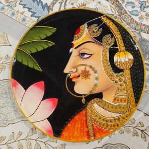Hand-Painted Wooden Wall Plate (12in)