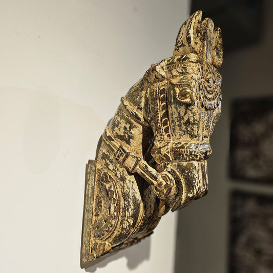 Wooden Horse - Wall Accent