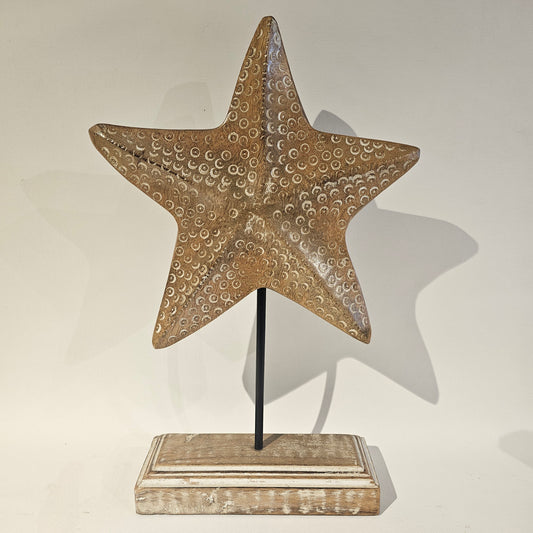 Wooden Table Accent - Starfish