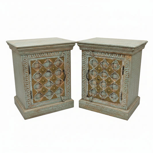 Vintage Wooden Side Table (set of 2)