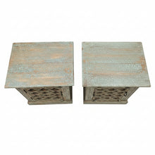 Load image into Gallery viewer, Vintage Wooden Side Table (set of 2)
