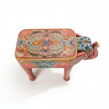 Load image into Gallery viewer, Elephant Hand-painted Side Table