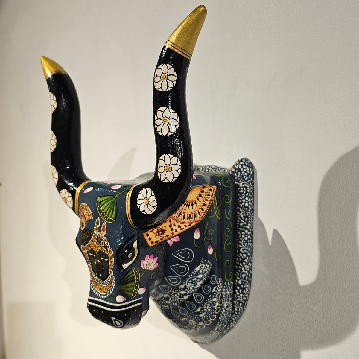 Wooden Nandi - Wall Accent