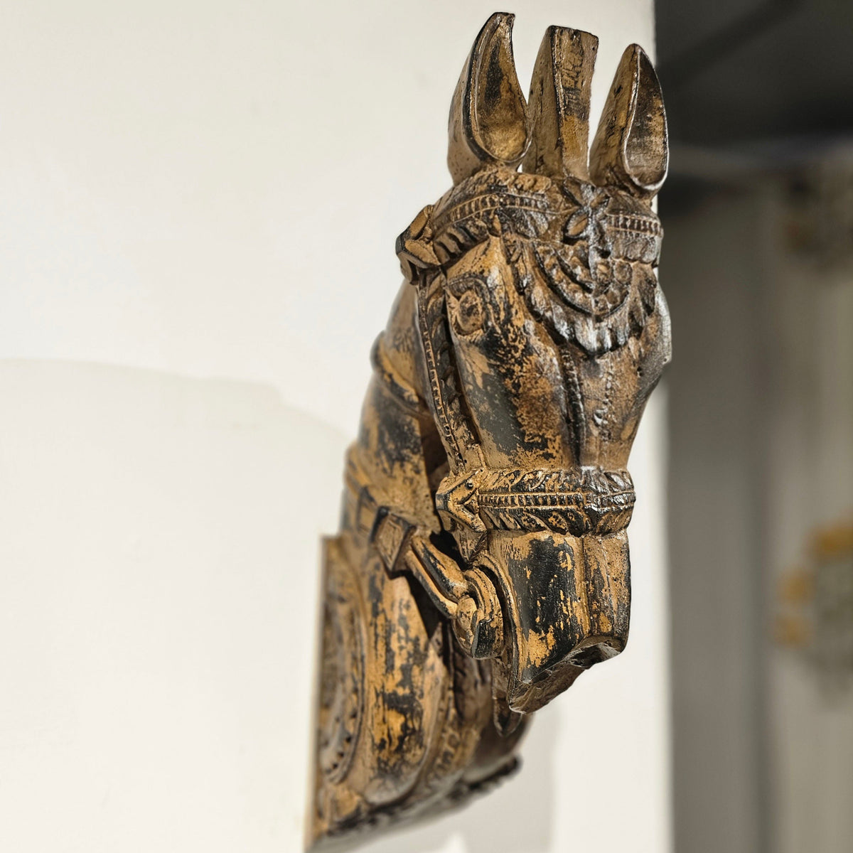 Wooden Horse - Wall Accent