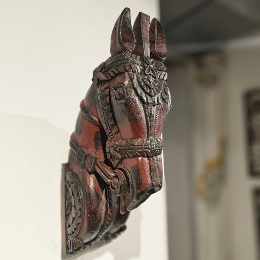 Wooden Horse - Wall Accent