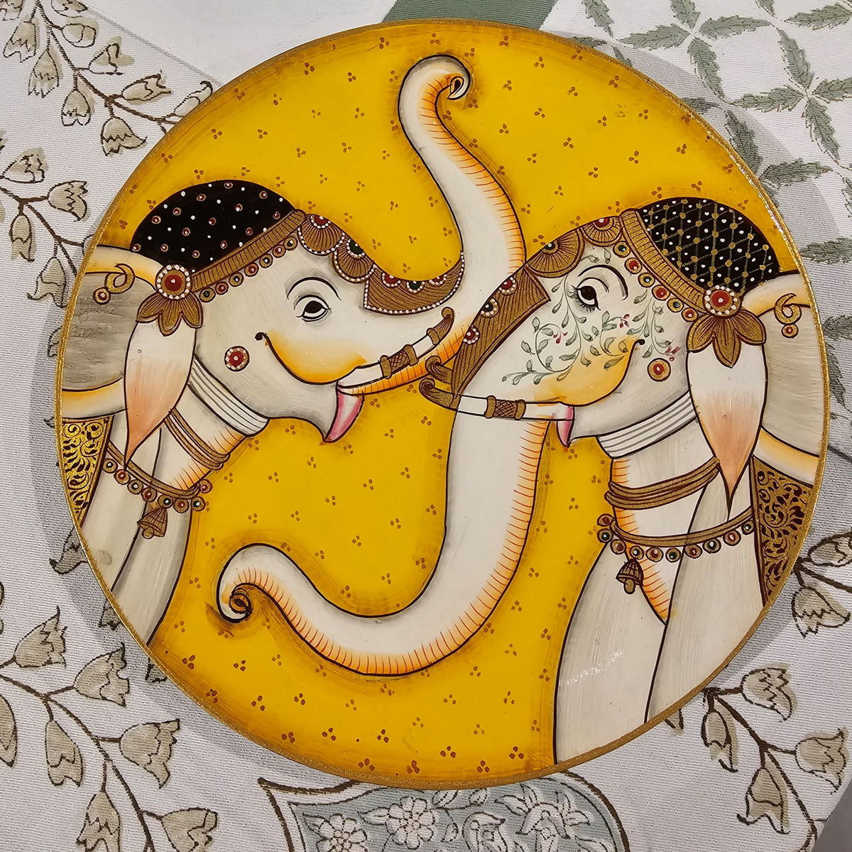 Hand-Painted Wooden Wall Plate (10in)