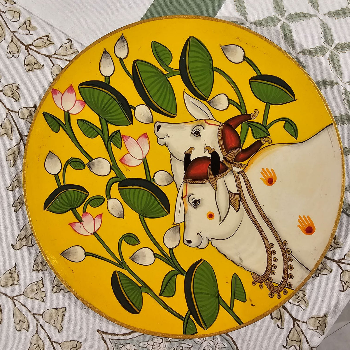 Hand-Painted Wooden Wall Plate (10in)