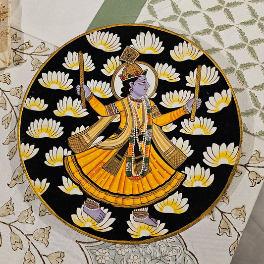 Hand-Painted Wooden Wall Plate (10in)