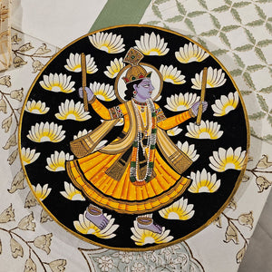 Hand-Painted Wooden Wall Plate