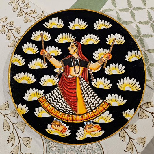 Hand-Painted Wooden Wall Plate (10in)