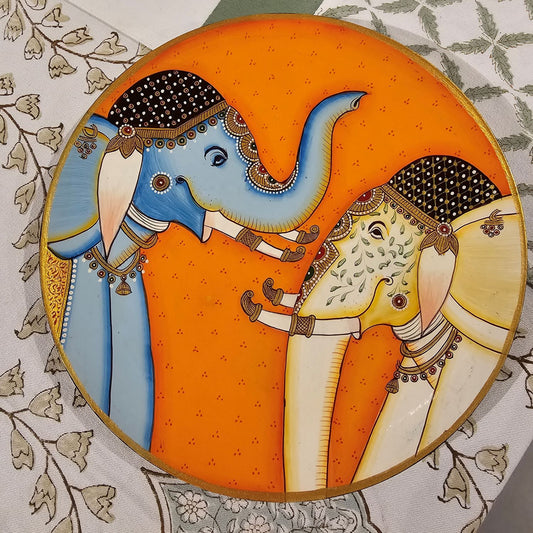 Hand-Painted Wooden Wall Plate (10in)
