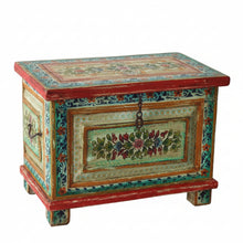 Load image into Gallery viewer, Hand-painted Wooden Side Table and Box