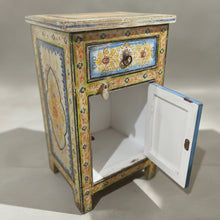 Load image into Gallery viewer, Hand-Painted Wooden Side Table (set of 2)