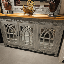 Load image into Gallery viewer, Wooden 3 Door Sideboard (delivery only in Delhi/NCR)