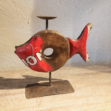 Load image into Gallery viewer, Fish Candle Stand Recycled - Medium