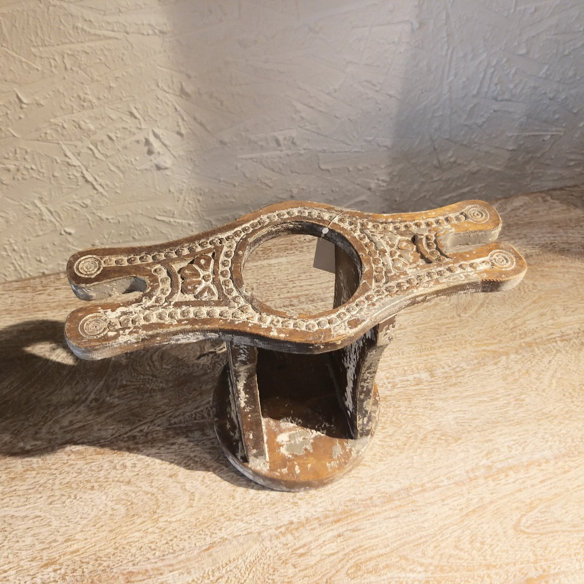 Vintage Wine Glass & Bottle Holder (Small)
