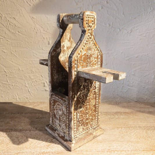 Vintage Wine Glass & Bottle Holder (Medium)