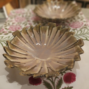 Flower Platter (Pink/Brown)