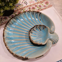 Load image into Gallery viewer, Ceramic Platter Shell (Blue/Round)