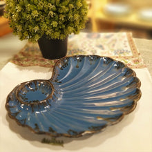 Load image into Gallery viewer, Ceramic Platter Shell (Navy)