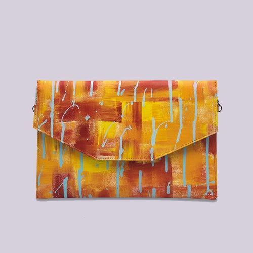 A quirky colourful Envelope Clutch